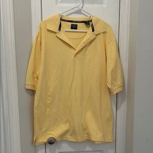 Haggar golf Men's Pale Yellow Polo Shirt